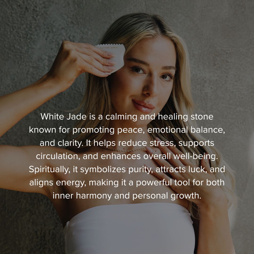 White Jade Modern Gua Sha Tool