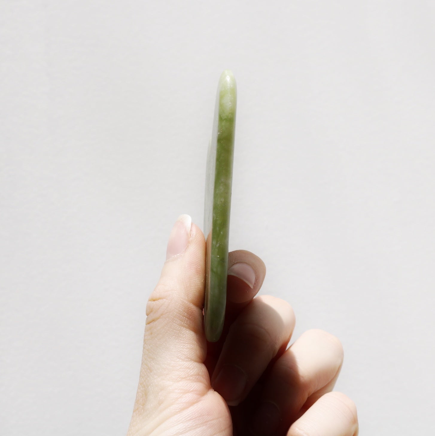 Green Jade Heart Gua Sha Tool