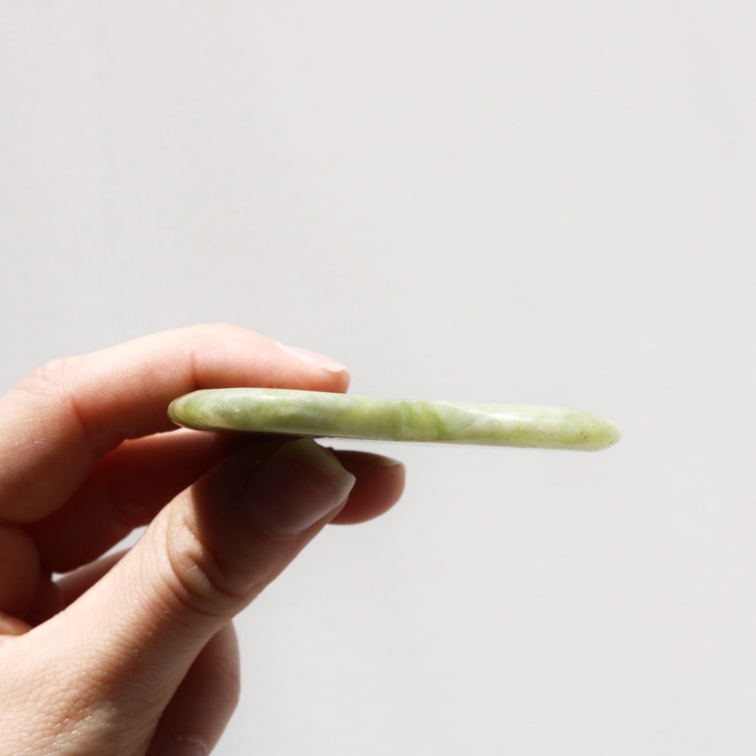 Green Jade Heart Gua Sha Tool